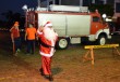 Papai Noel chegou no carro dos Bombeiros - foto Jardel Rauber