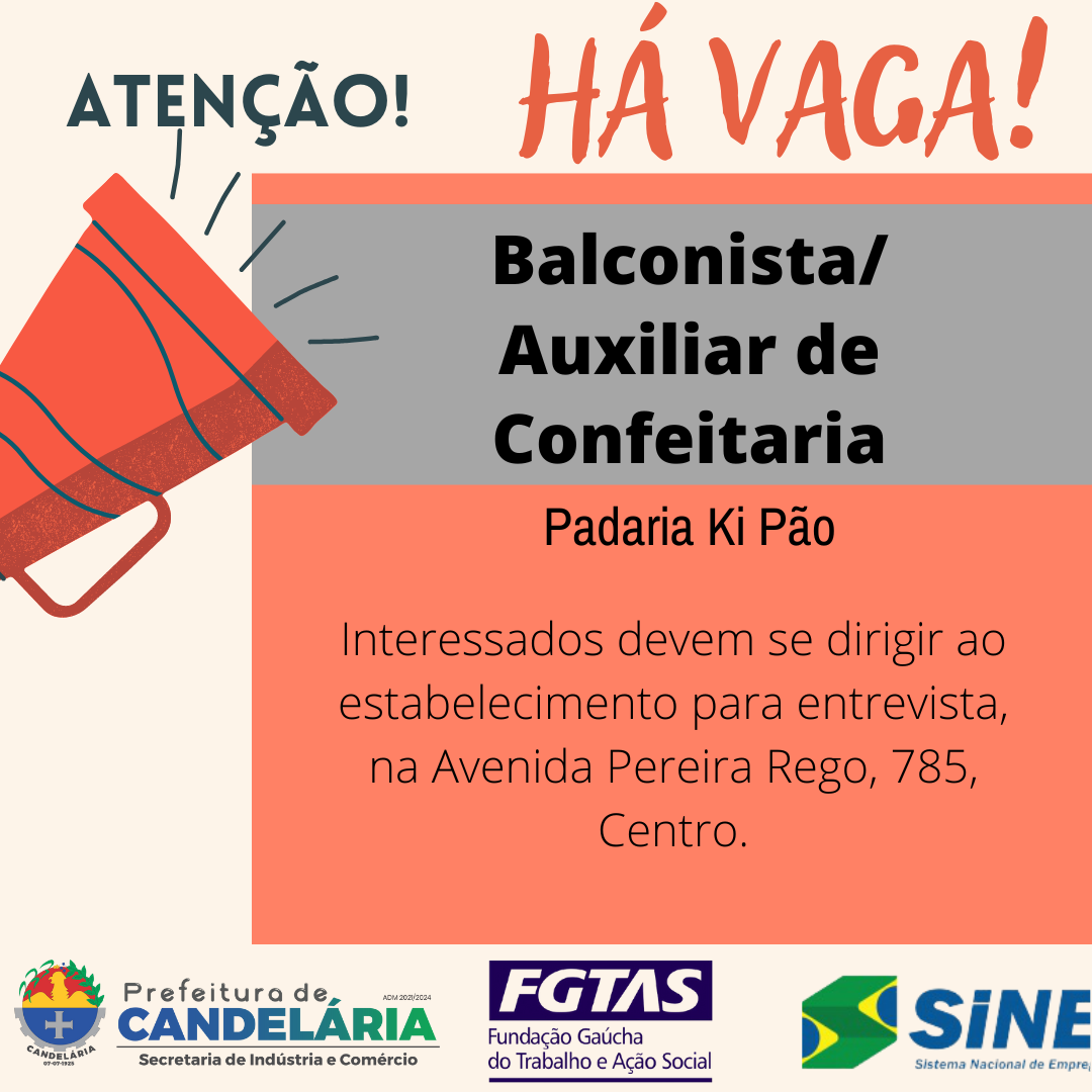Vaga Aberta!