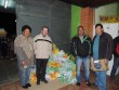 Equipe da prefeitura recebeu os alimentos n�o perec�veis