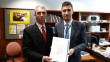 Com Benhur, assessor do parlamentar Dionilso Marcon