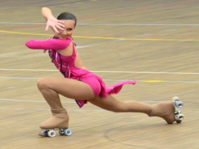Paula Butzge, candelariense brilhando na  Patinao