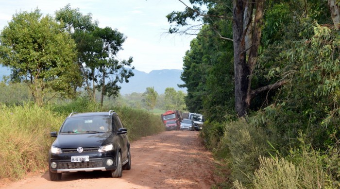 Fechamento da RSC 287 causa transtornos em Candel�ria