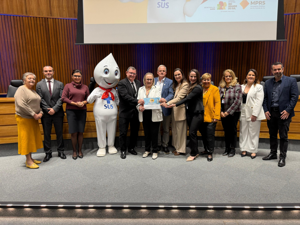 Candelria recebe selo ouro como municpio amigo da vacina