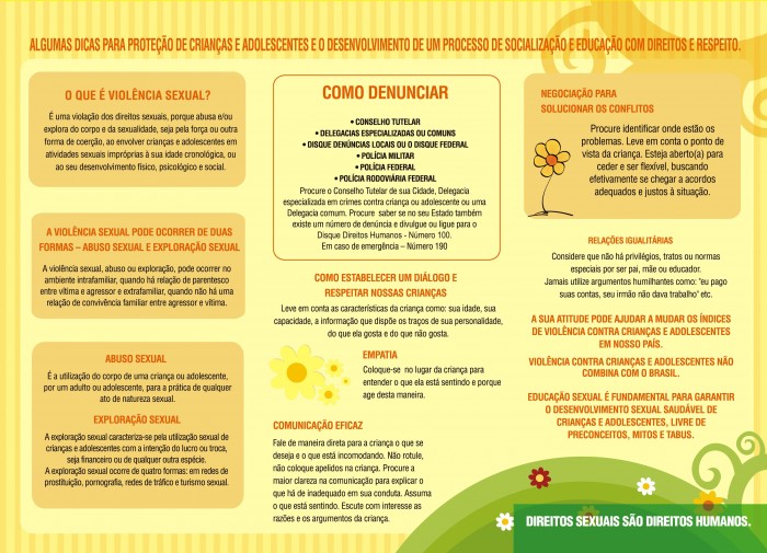 Dia Nacional de Combate ao Abuso e Explora��o Sexual de Crian�as e Adolescentes