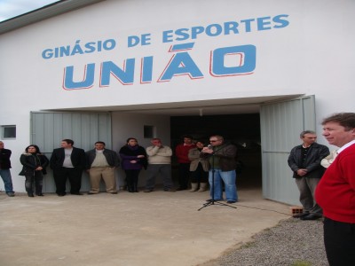 INAUGURAO DO GINSIO DE ESPORTES UNIO