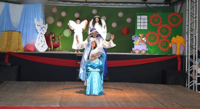 Encena��o do nascimento do Cristo agradou publico